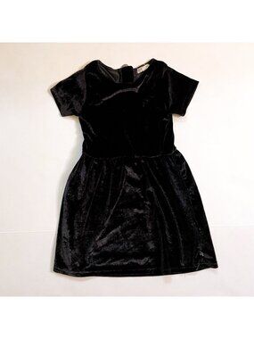 Appaman Girls Black Sparkle Velvet Dress, Size 5